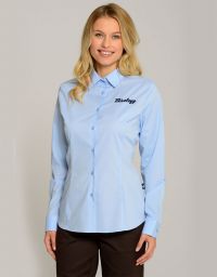 Hellblaue Damen Bluse