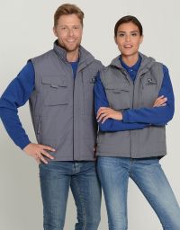 Warme Arbeitsweste in Grau