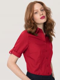 Rote Bluse 3/4 Arm