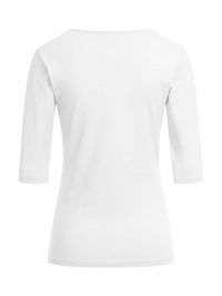 Halbarm Shirt Damen Weiß