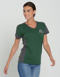 Damen Contrast Performance V-Shirt