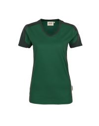 Damen Contrast Performance V-Shirt