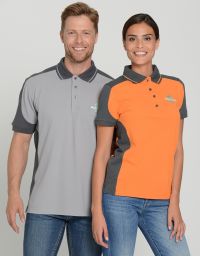 Damen Performance Poloshirt Contrast