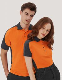 Womens Performance Polo Contrast