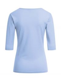 Halbarm Shirt Damen Hellblau