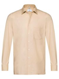 Herrenhemd langarm Beige