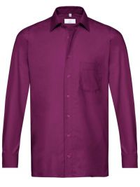 Herrenhemd langarm Lila