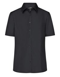 Kurzarm Damenbluse Schwarz