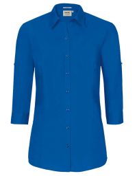 Blaue Bluse 3/4 Arm
