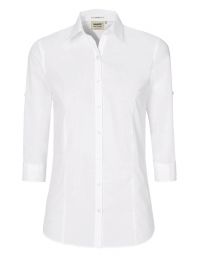 Weiße Bluse 3/4 Arm