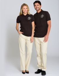 Braunes Poloshirt Damen