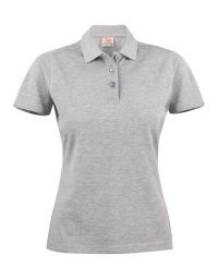 Poloshirt Damen Grau Meliert
