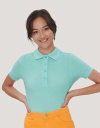 Polo Shirt Damen Mint-Grün