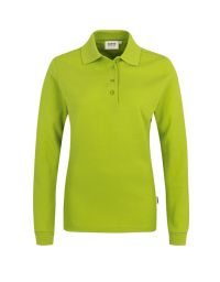 Langarm Poloshirt Damen Grün