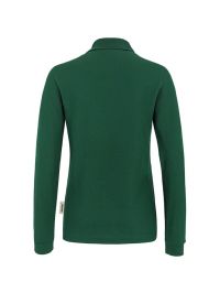 Langarm Poloshirt Damen Dunkelgrün