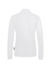 Poloshirt Damen Langarm weiß