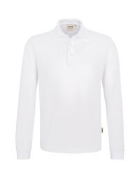 Langarm Poloshirt Herren Weiß