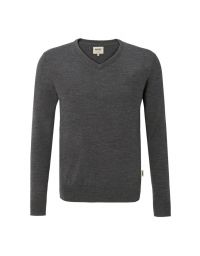 Merino Herrenpullover in Grau