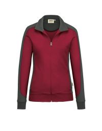 Damen Sweatjacke Weinrot