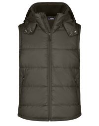 Herren Steppweste mit Kapuze