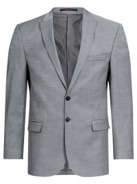 Sakko Herren Modern Hellgrau