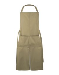 Latzschürze in Khaki Braun
