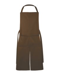 Latzschürze in Braun Toffee