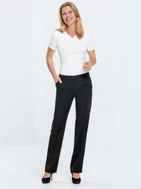 Damen Business Hose Schwarz