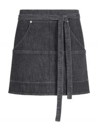 Kurze Jeans Schürze in Schwarz