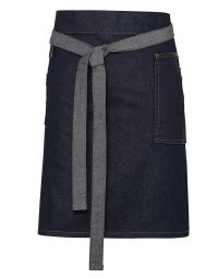 Kurze Vintage Bistroschürze Jeans Look