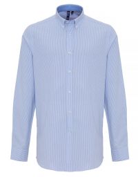 Hemd hellblau-weiß gestreift
