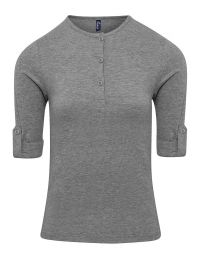 Langarmshirt Damen Grau