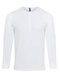 Henley Langarmshirt Herren