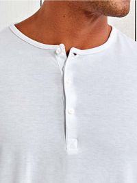 Henley Langarmshirt Herren