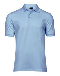 Poloshirt Herren Stretch Hellblau