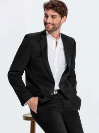 Herren Blazer Basic Slim Fit