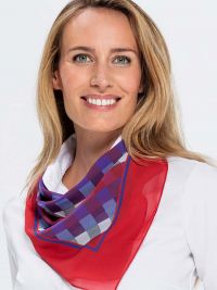 Tuch mit Muster in Rot