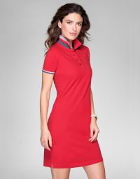 Polokleid in Rot