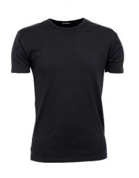 T-Shirt Rundhals Herren Schwarz