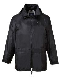 Arbeits Regenjacke Schwarz