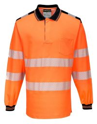 Warnschutz langarm Poloshirt