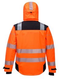 Atmungsaktive Regenjacke orange