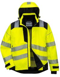 Atmungsaktive Regenjacke gelb