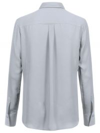 Chiffon Bluse Grau