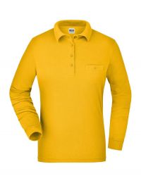 Damen Workwear Poloshirt Pocket Longsleeve Essential