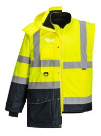 Warnschutz 7-in-1 Kontrast Verkehrsjacke