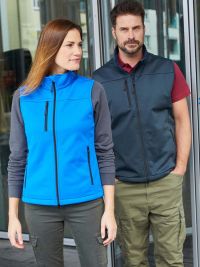 Softshell Weste Damen Blau