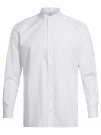 Weißes Hemd mit Stehkragen