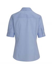 Hellblaue Damen Bluse Kurzarm