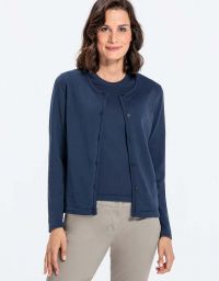 Strickjacke Damen Blau